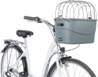 Plastový košík na kolo (řidítka), 42 x 39 x 30 cm, šedá (nosnost do 5 kg)