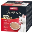 MULTIPACK Vom Feinsten Cat Adult Snack-Pudding hovězí pro kočky (3 x 85 g)