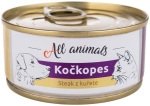 ALL ANIMALS konzerva KOČKOPES steak z kuřete, 100 g