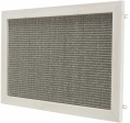 Škrábací deska na zeď, dřevěný rám, 38 × 58 cm, šedá/bílá