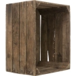 Dřevěná bedna 50 × 30 × 40 cm, "použitý" vzhled
