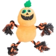 HALLOWEEN hračka pro psy 32 cm, plyš/bavlna, černá kočka/oranžová dýně