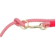 Soft Rope prodlužovací kulaté tkané vodítko, S-XL: 2.00 m/ 10 mm, červená/krémová
