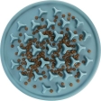 Protihltací talíř Slow feeding PILLARS, k pomalému krmení, TPE, ø 35 cm, modrá