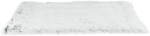 Lehací podložka HARVEY, hebký dlouhý vlas, 120 x 80 cm bílo-černo/šedá