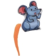 Myška emotivní s catnipem, barevný ocásek, 7.5 cm, látka, 5 druhů