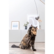 Hrací prut se srdíčkem, peříčko, catnip, 50 cm, plyš/dřevo