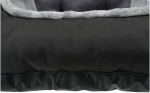 Autosedačka/cestovní pelech pro psy, 50 x 40 x 50 cm, černá/šedá