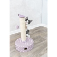 JUNIOR škrabadlo pro koťata ø 26 cm/ 47 cm, fleece/sisal, světlá lila