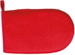 Rukavice na odstranění chlupů, oboustranná, červená