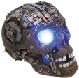 Nobby akvarijní dekorace Cyborg lebka s LED 20,8 x 13,7 x 15 cm