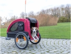 Vozík pro psa za jízdní kolo M 63 x 68 x 75/137 cm, nosnost max. 22 kg