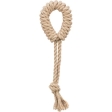Přetahovací lano s kruhem, 32 cm, konopí/bavlna