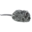 Myška chlupatá s catnipem, 9 cm, šedá/béžová
