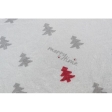 Xmas NIVIA mat, vánoční plyšová odložka na parapet, 90 x 28 cm, krémová