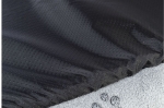 NANDO obdélníkový pelech  s okrajem, 90 × 75 cm, světlešedá
