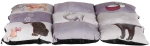 Barevná měkká podložka PATCHWORK kočka 55 x 45 cm šedá