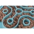 Protihltací talíř Slow feeding TRIANGL, k pomalému krmení, TPE, ø 28 cm, modrá