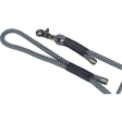 Soft Rope prodlužovací kulaté tkané vodítko, S-XL: 2.00 m/ 10 mm, černá/šedá