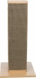 Škrábací sloupek vzhled dřeva, s hračkou, MDF/karton/juta, 62cm