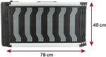 Rampa, 3-dílná, skládací, 40x78-175cm, 6,8kg, černá/šedá