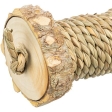 Rolka s mořskou trávou - hračka pro hlodavce, dřevo, 5 x 18 cm