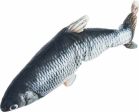Ryba jako živá, mrskající se, s catnipem, látka, 30cm (RP 0,90 Kč)