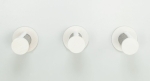 Lezecký set na stěnu 3, 3 x kulatý schůdek se sisalem, 3 × ø 18 × 22 cm, bílá/šedá