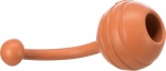 BE ECO tvrdý plovoucí gumový míč s gumovým provázkem, TPE, ø 6 × 13 cm