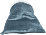 Plyšový pytel PAUL, chumlací,  ø 40 × 60 cm, modrá/bílá
