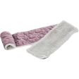 Vánoční šál pro psy, samet/plyš, lila/zelená, 90 cm