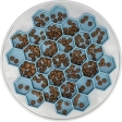 HIVE, talíř k pomalému krmení, ø 30 cm, plast/TRP/TPE, šedá/modrá