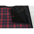 Kabátek HERMY 2v1, střih jezevčík, S: 33 cm, černá/červená