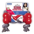 Kong Goodie Bone Medium gumová kost s lanem 14cm