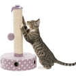 JUNIOR škrabadlo pro koťata ø 26 cm/ 47 cm, fleece/sisal, světlá lila