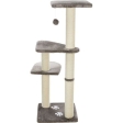Škrabadlo ALTEA, 3 podesty, 117 cm / ø 9 cm, platinově šedá