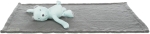 JUNIOR set - deka 75 x 50 cm + plyšový medvídek, šedá/mátová