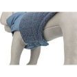 Zimní vesta AJOU s kožíškem, modrá, S: 40cm, hruď: 50-60cm, krk: 46cm