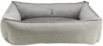 Pelech LENI obdélník s okrajem, 100 x70 cm, písková/šedá