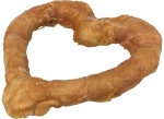 Denta Fun Chicken Heart [50ks], srdce z buvolí kůže balené kuřecím masem 14cm, 125g