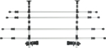 Mříž do auta, šíře: 105-172cm; výška: 46-60cm, stříbrná