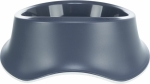 Plastová miska proti vyhazování potravy, gumový kroužek,  0.65 l/ø 22 cm, modrá