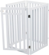 Ochranná bariéra s otvíracími dvířky 60-160 x 81 cm bílá
