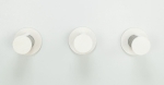 Lezecký set na stěnu 3, 3 x kulatý schůdek se sisalem, 3 × ø 18 × 22 cm, bílá/šedá