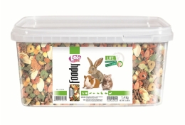 LOLO - exotik mix kompl. krmivo pro hlodavce kyblík 1,4 kg