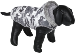 Nobby POLAR obleček pro psa s kapucí 36cm šedý maskáč