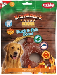 Nobby StarSnack BBQ Duck, Fish Donut pamlsky 240g