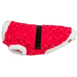 Vánoční plyšový obleček Santa, červená, M: 45cm, hruď: 62cm