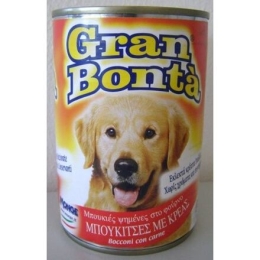 GRAN BONTA konzerva s hovězím masem pro psy 400g