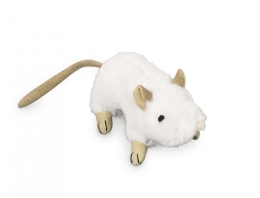 Nobby plyšová myš šustivá 10cm bílá